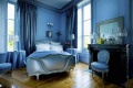 蓝色涂料妆点清凉卧室风