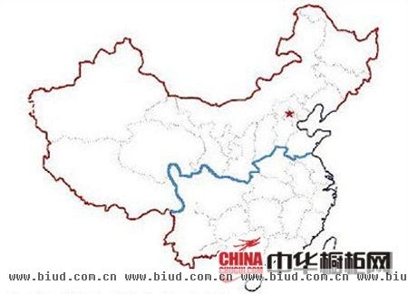 中国南北区域划分地图