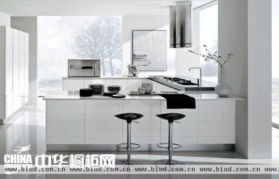现代简约白色厨房设计 打造别具一格的都市家居