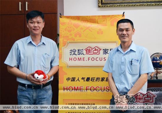 大宝国际业务三部经理王景宏（左）、课长江汉基（右）