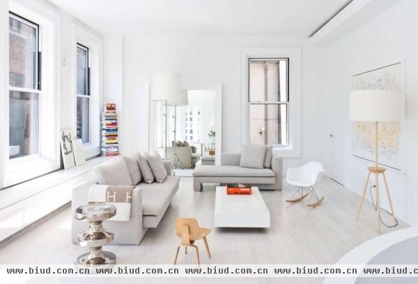 简约不简单的家居设计 纽约纯白色时尚公寓