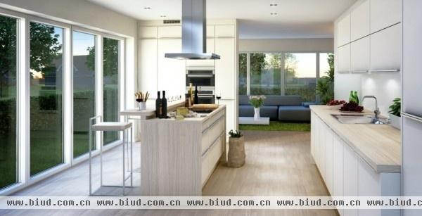 实用美观的厨房设计 源自瑞典的简约现代风