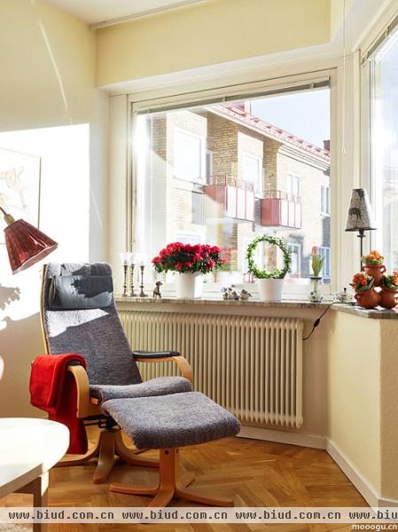 拼花地板的自然气息 瑞典81平米温馨公寓(图)