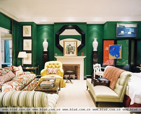 精美软装搭配玩转美式客厅 柔和丰富色彩令人向往