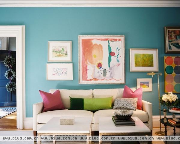 精美软装搭配玩转美式客厅 柔和丰富色彩令人向往