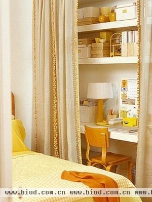 妙将书房“塞进”卧室 节省空间就是如此简单