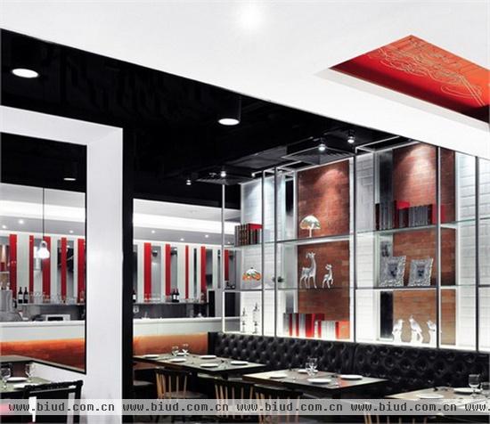 黑红白空间灵感 纽约The Loft餐厅设计(组图)