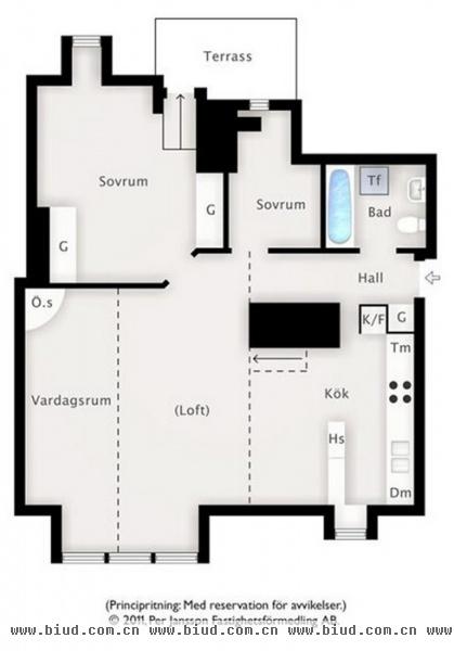 摩登艺术瑞典阁楼 时尚地板融合传统元素(图)