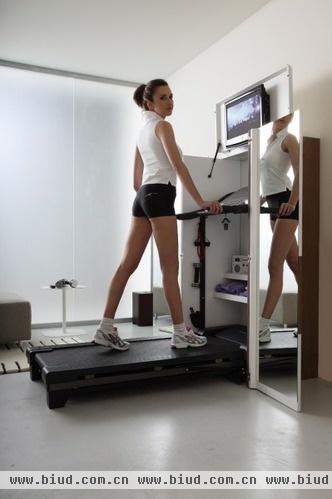 衣柜式健身房套装 宅人在卧室里也能做运动