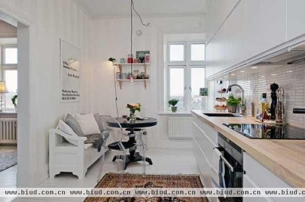 纯白范艺术之家 典雅温馨的瑞典女生公寓(图)