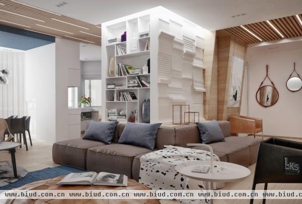 木质家具为基调的现代公寓 美图赏析（组图）