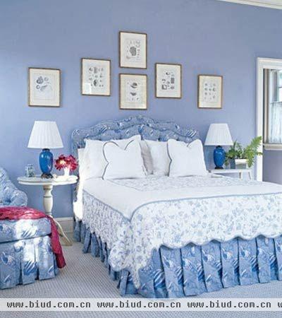 10款蓝色卧室背景墙 享受夏日清凉睡眠时光(图)