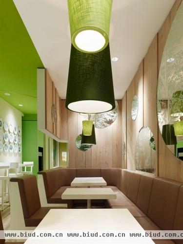 绿色与自然 森女将爱上的室内餐厅设计（图）