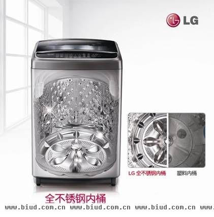 全不锈钢内桶 LG “钢净”系列洗衣机 净护全家健康