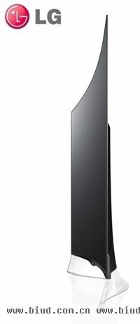 LG电子推出的曲面OLED电视，侧面设计精巧