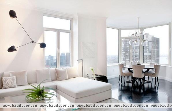 白色“净土” 简约优雅顶层公寓设计