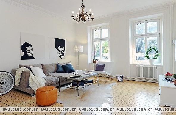 瑞典简约风 哥德堡87平米公寓设计