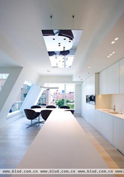 霸气十足 纽约现代顶层公寓设计（图）