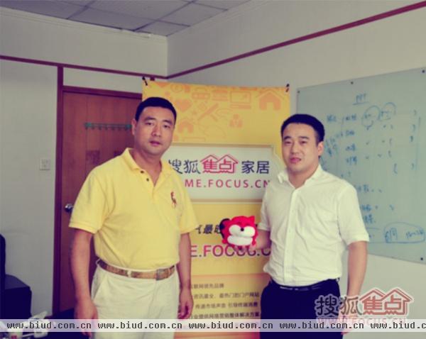 TCL照明总经理李春岸与市场部部长钟文海先生