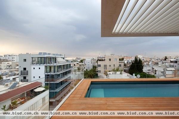 公寓也能享受顶楼泳池 以色列住宅设计(组图)