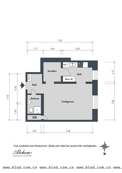 白色软装家 44平米小资女单身公寓设计(组图)