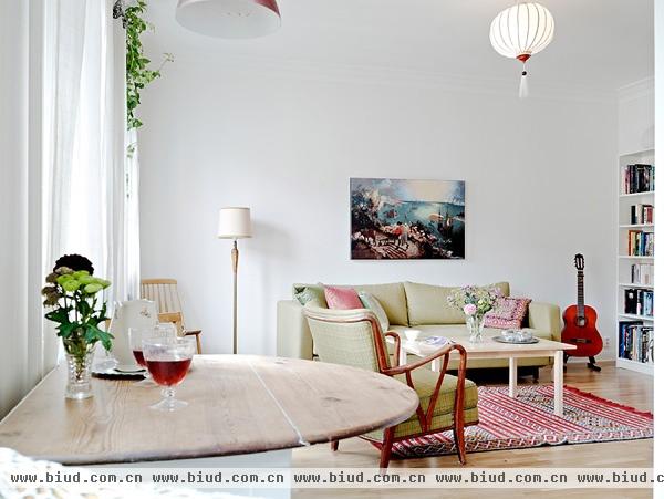 亮丽的一房一厅 58平米的白领单身公寓(组图)