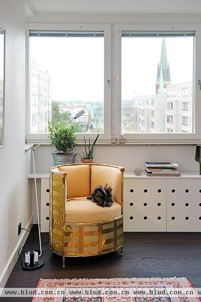 可摆设可收纳的瑞典85平米公寓设计(组图)