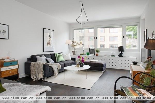 可摆设可收纳的瑞典85平米公寓设计(组图)