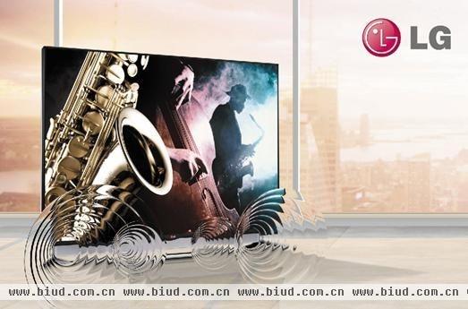 图：LG 65″/55″LA9700超高清智能3D电视4.1滑动扬声器音响系统带来震撼音效