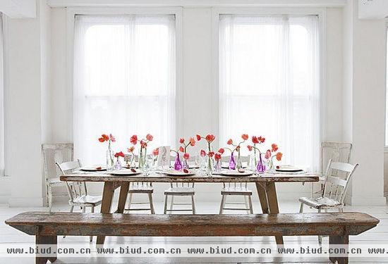 漂亮的餐桌摆饰 给自己家多一些美的角落