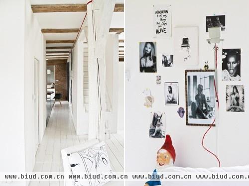 波兰艺术家Asia的家 纯白木地板完美家居(图)