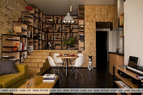 流行挑高设计 基辅持续流动现代风格公寓(图)