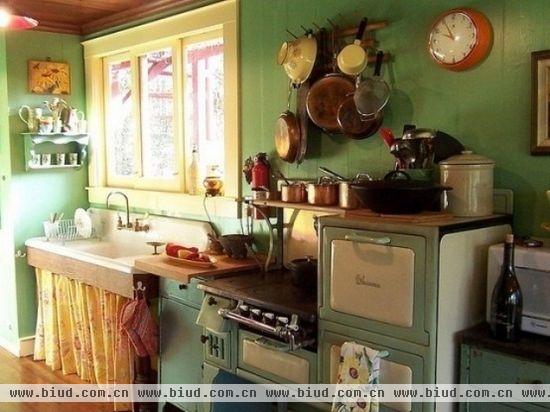 温暖宜人的色彩 16款黄绿色厨房设计鉴赏(图)