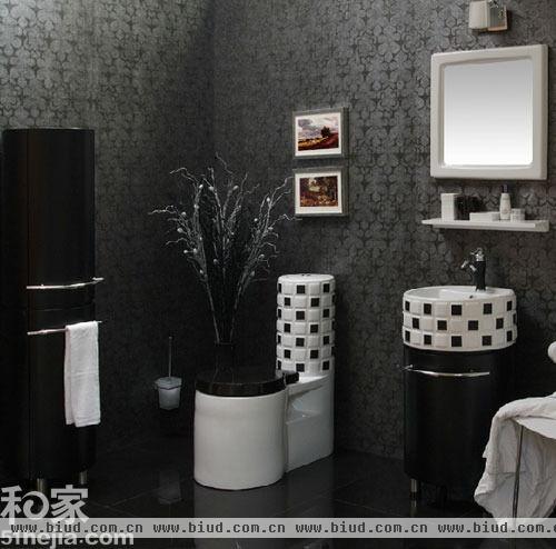 12款黑色系卫浴配件 渲染后现代风格卫浴间