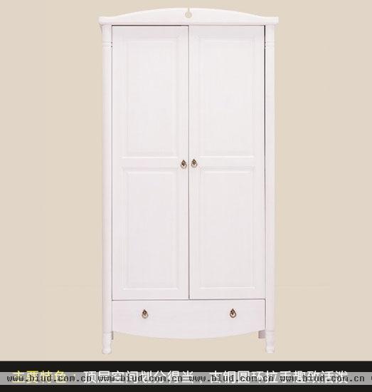 小户型卧室适用 4款百搭白色双门衣柜