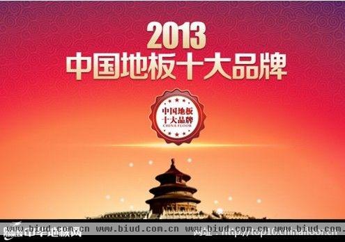 2013年“中国地板十大品牌”排名揭晓