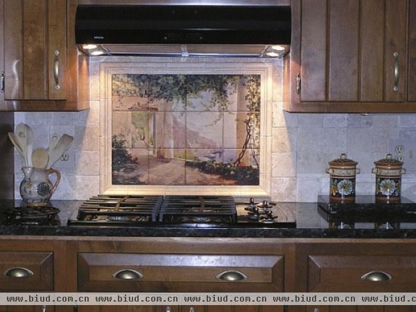 常保厨房靓丽 25个美丽的厨房防溅墙设计(图)