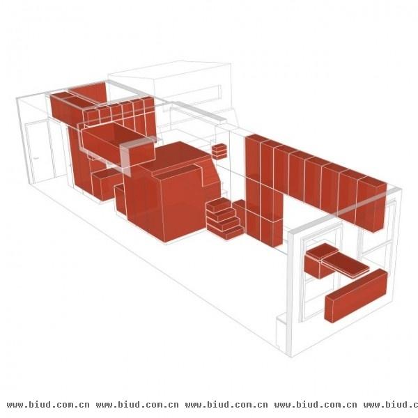 纽约50平米超强收纳公寓 静看如何拯救小空间