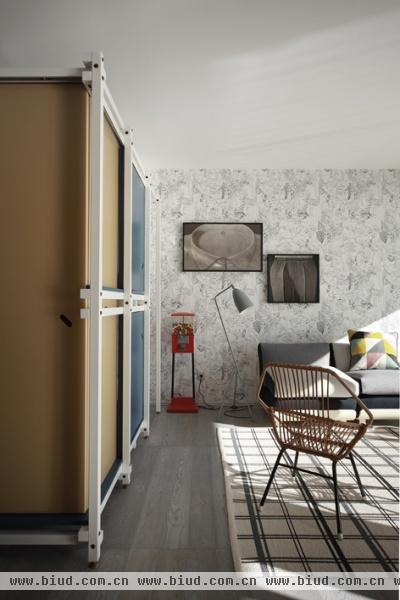 摩登杂志风巧布置 法国40平公寓设计(组图)