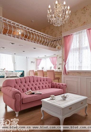 56平loft单身公寓 细致女的粉色公主梦（图）