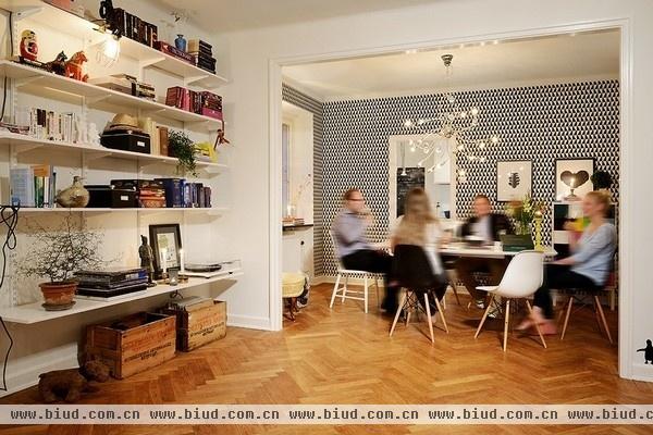 拼花地板的别样情趣 30年代瑞典传统公寓(图)