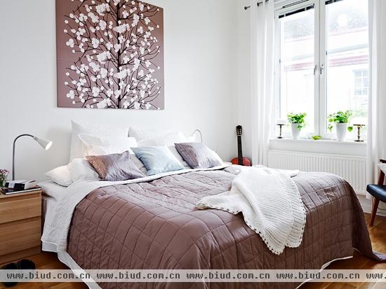 纯白色的28种北欧风的卧室设计图(组图)
