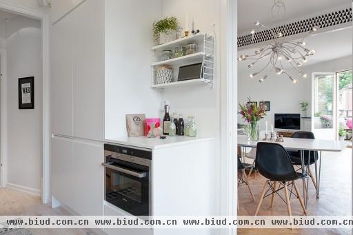 哥德堡清新风格设计 木地板打造完美公寓(图)