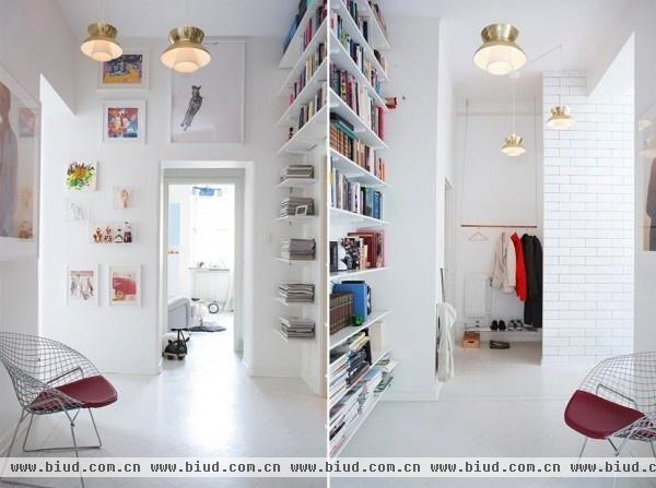 时尚北欧风格小公寓 纯白色调带来安静感(图)