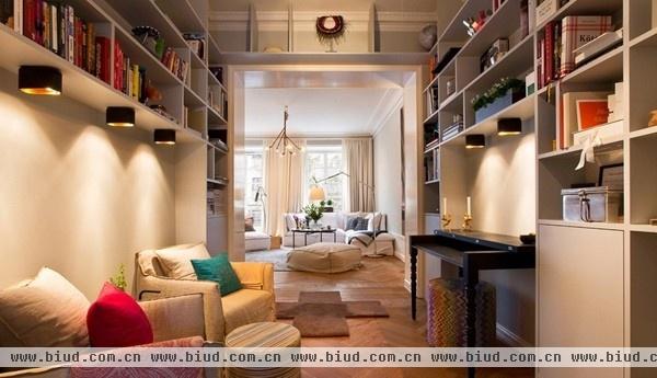 拼花地板瑞典公寓 善用灯光打造家的温暖(图)