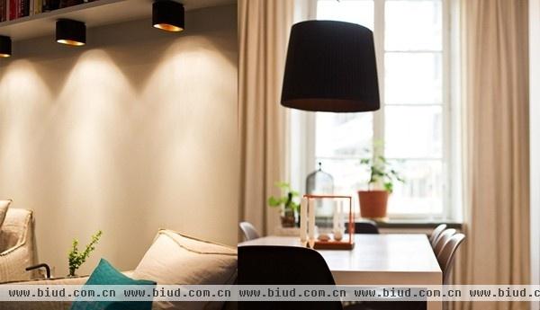 拼花地板瑞典公寓 善用灯光打造家的温暖(图)