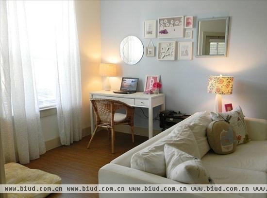 单身宅女的两居室 精致白色韩式小户型(组图)