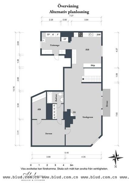 简约三居室 132平米的明亮哥德堡公寓(组图)