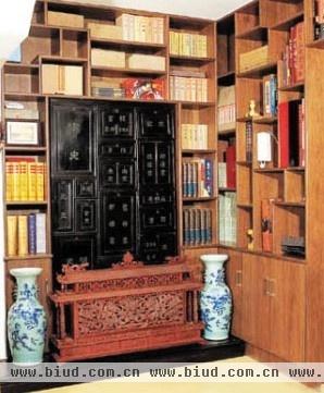 中式风格书房装修 古今融合更显书香本色