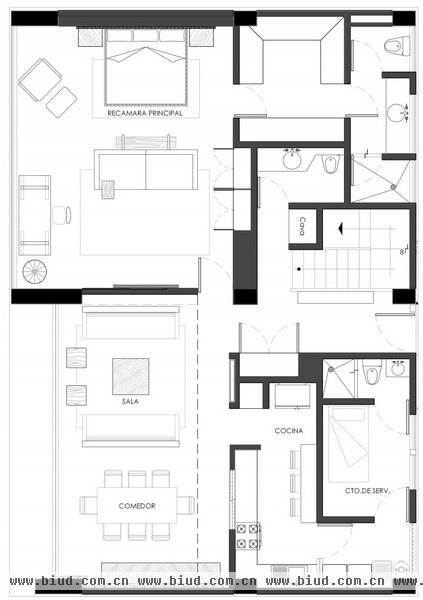 法式浪漫住宅室内设计 实为专属定制家居(图)